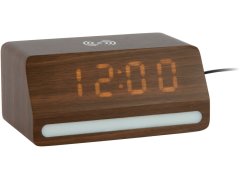 Budíky Karlsson LED hodiny-budík 6078BK Karlsson s&nbsp;nabíječkou 6078DW