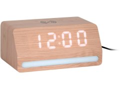 Budíky Karlsson LED hodiny-budík 6078BK Karlsson s&nbsp;nabíječkou 6078WD