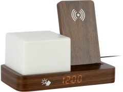 Budíky Karlsson Digitální stolní hodiny s&nbsp;lampou a&nbsp;nabíječkou 6079DW