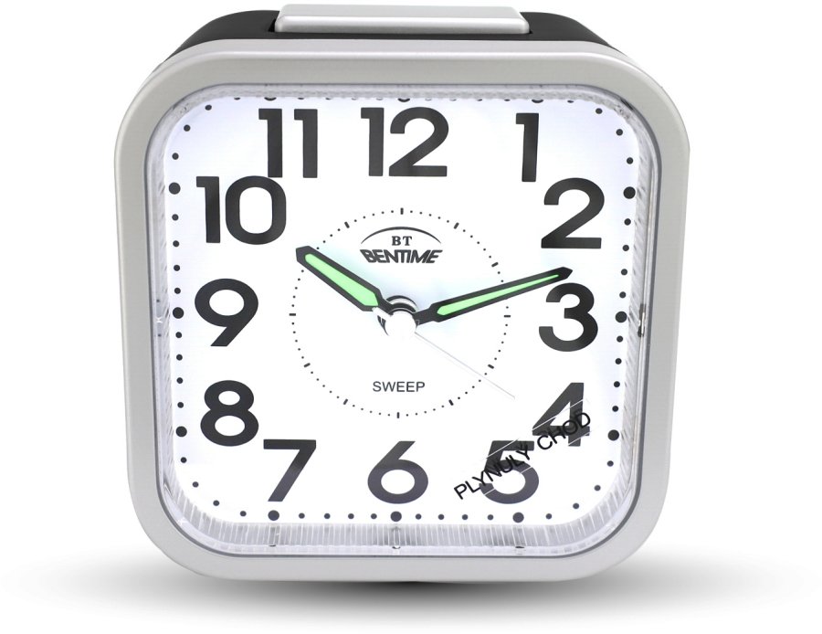 Budíky Bentime Budík s plynulým chodem NB51-BM09802BK-O
