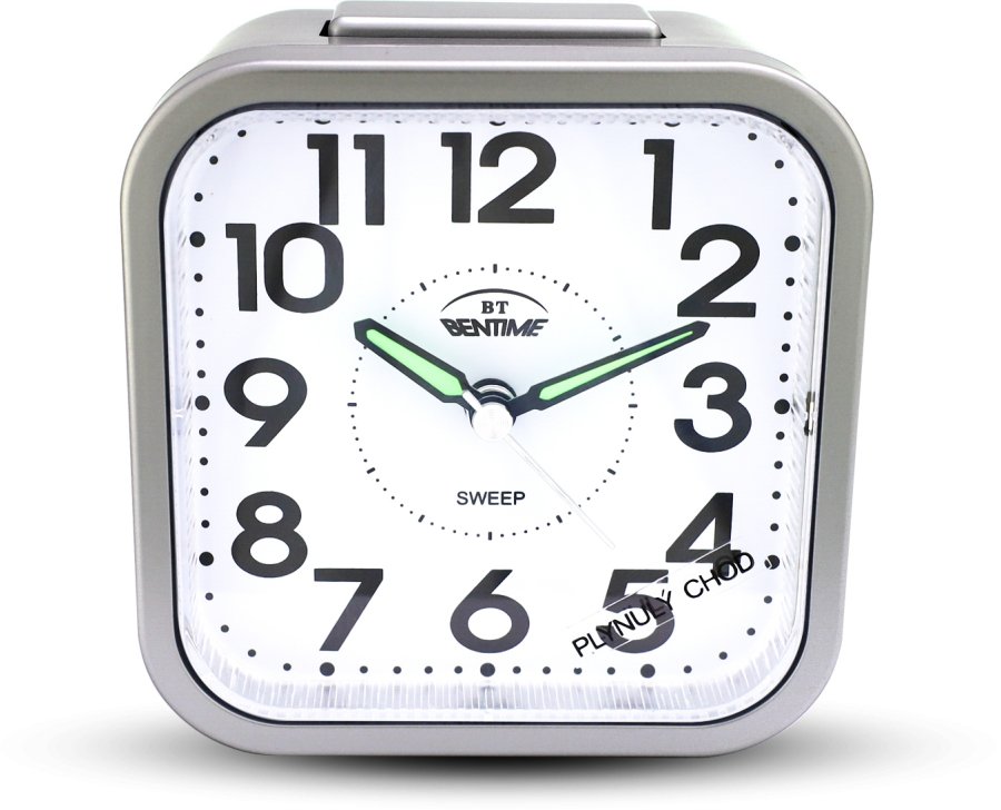 Budíky Bentime Budík s plynulým chodem NB51-BM09802SV-O