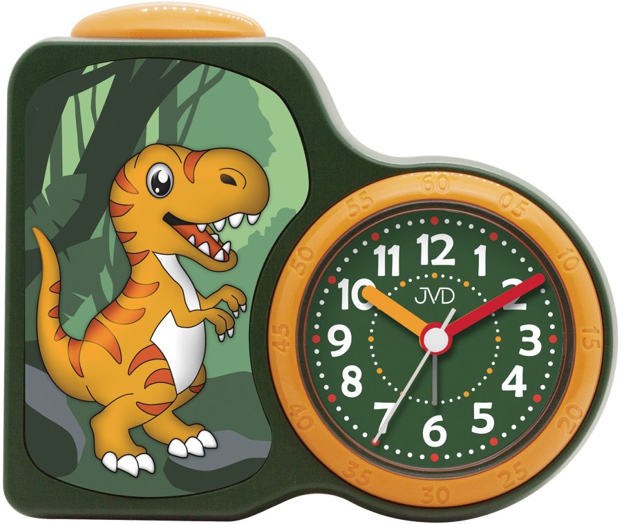 Budíky JVD Dětský budík s&nbsp;plynulým chodem SRP163.1 - Hodiny a&nbsp;budíky Budíky