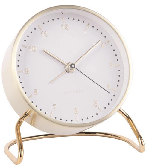 Budíky Karlsson Budík Clock Stylish KA5764WH - Hodiny a&nbsp;budíky Budíky