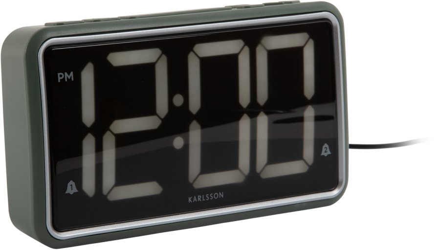 Budíky Karlsson Digitální LED stolní hodiny 6035GR - Hodiny a&nbsp;budíky Budíky