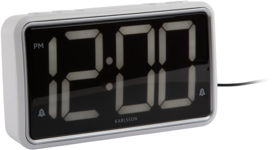 Budíky Karlsson Digitální LED stolní hodiny 6035WH - Hodiny a&nbsp;budíky Budíky