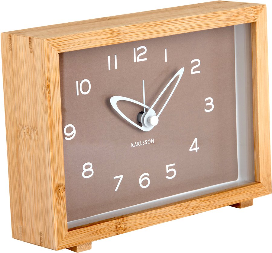 Budíky Karlsson Designové hodiny s budíkem KA6034BR