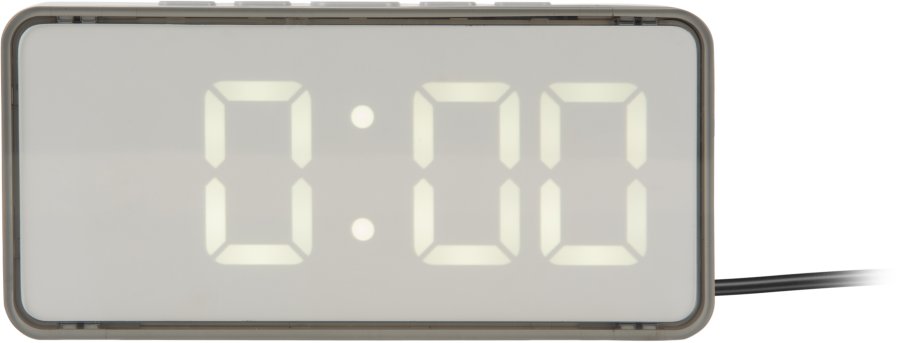 Budíky Karlsson Dizajnové LED hodiny - budík 6040GY - Hodiny a&nbsp;budíky Budíky