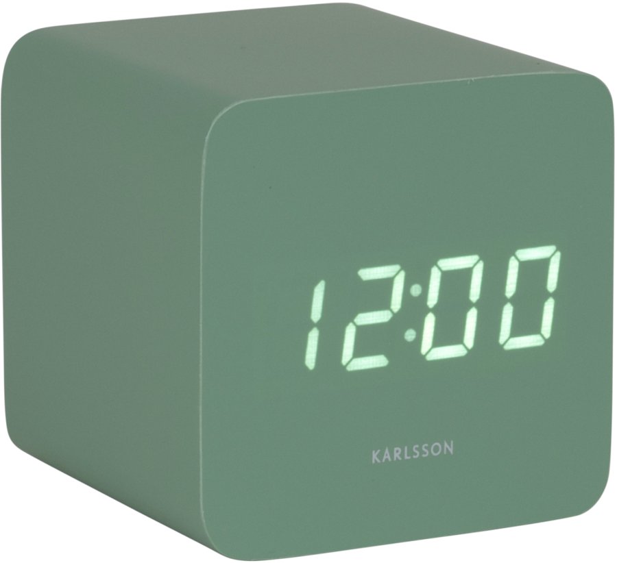 Budíky Karlsson Designové LED hodiny s&nbsp;budíkem KA5982GR - Hodiny a&nbsp;budíky Budíky