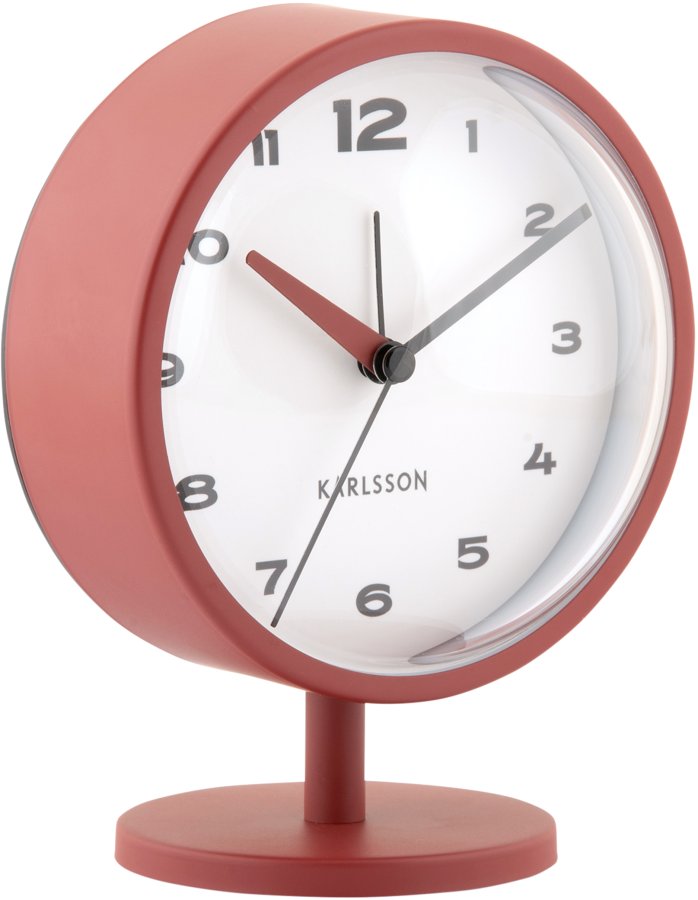 Budíky Karlsson Designové stolní hodiny s&nbsp;budíkem 6027RD - Hodiny a&nbsp;budíky Budíky
