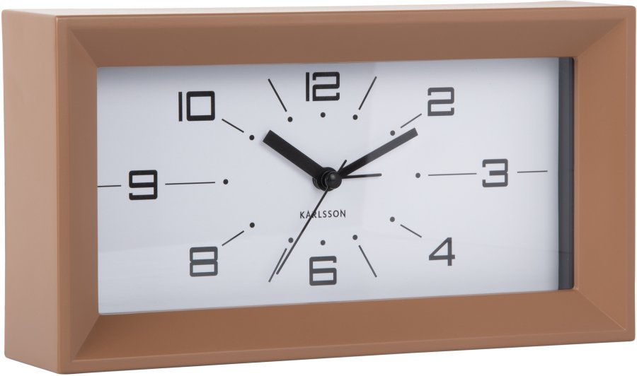 Budíky Karlsson Designové stolní hodiny s&nbsp;budíkem 6066BR - Hodiny a&nbsp;budíky Budíky