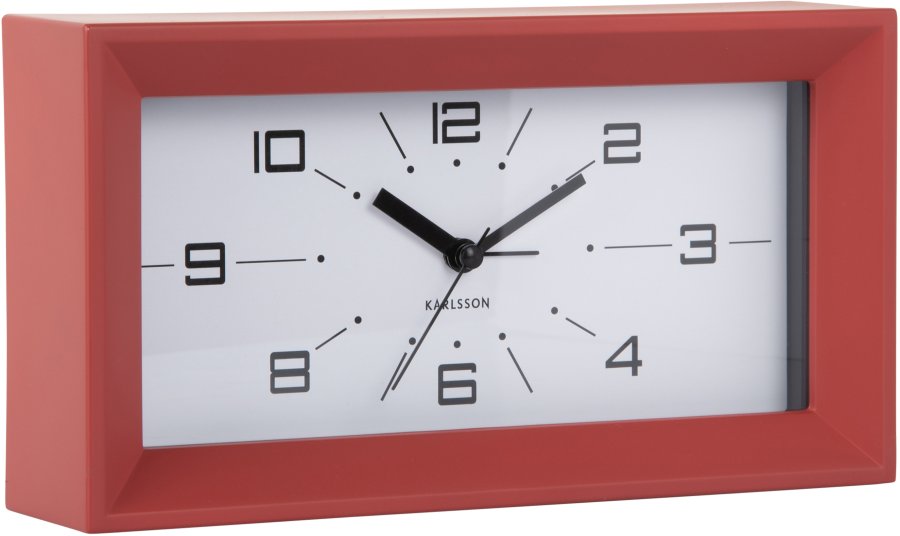 Budíky Karlsson Designové stolní hodiny s&nbsp;budíkem 6066RD - Hodiny a&nbsp;budíky Budíky