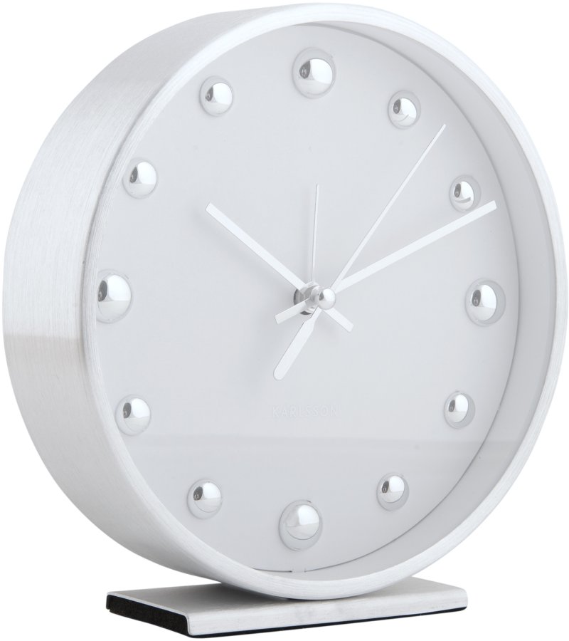 Budíky Karlsson Designový budík KA5970WH - Hodiny a&nbsp;budíky Budíky