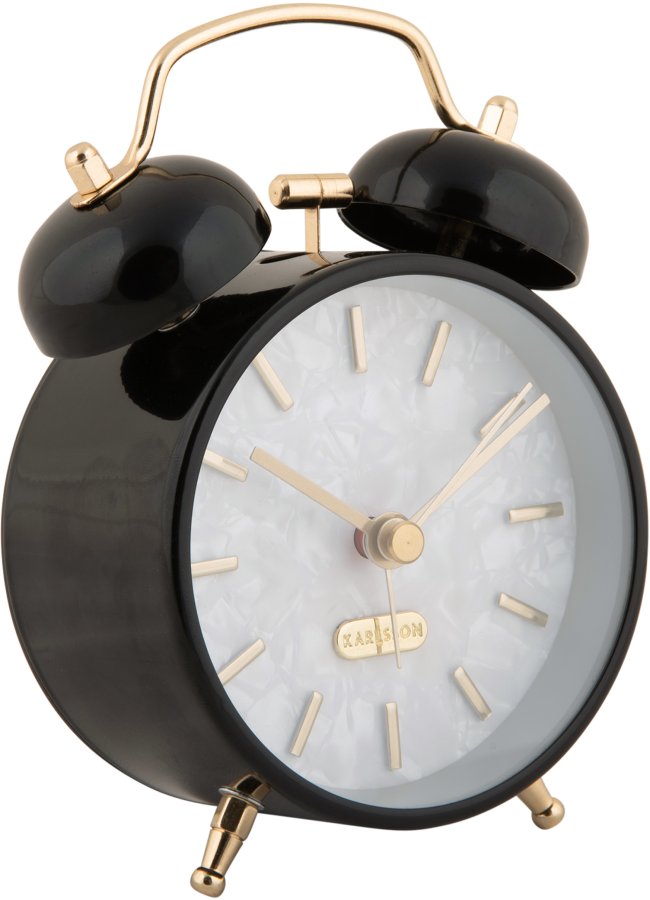 Budíky Karlsson Designový budík KA6009BK - Hodiny a&nbsp;budíky Budíky