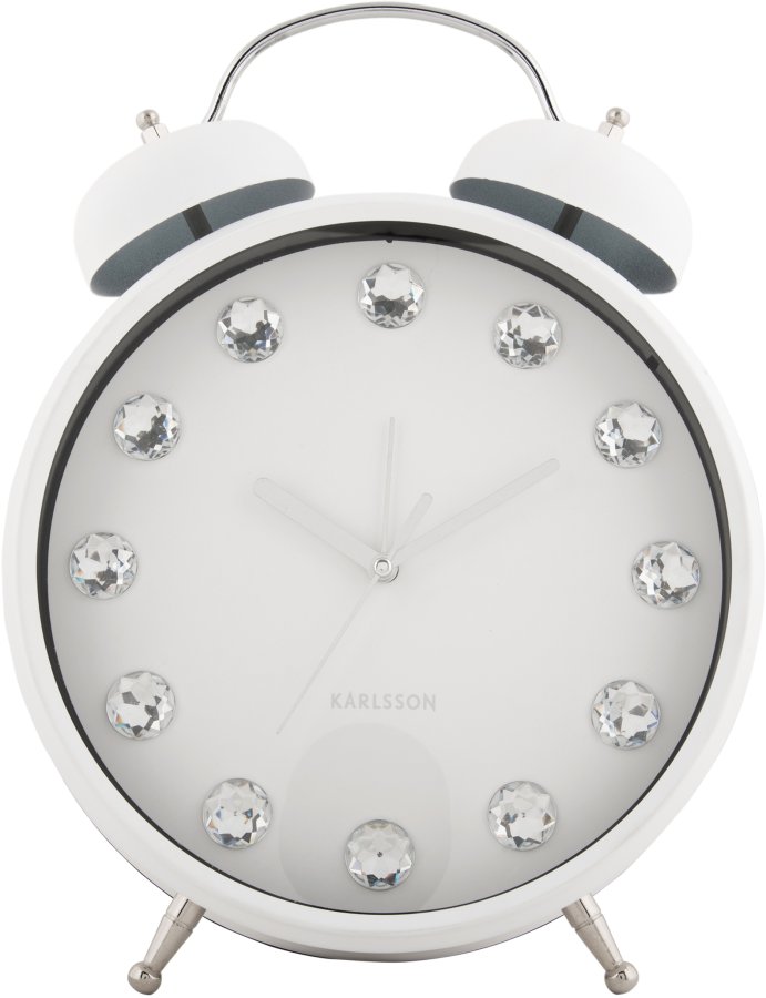 Budíky Karlsson Designový budík KA6019WH - Hodiny a&nbsp;budíky Budíky