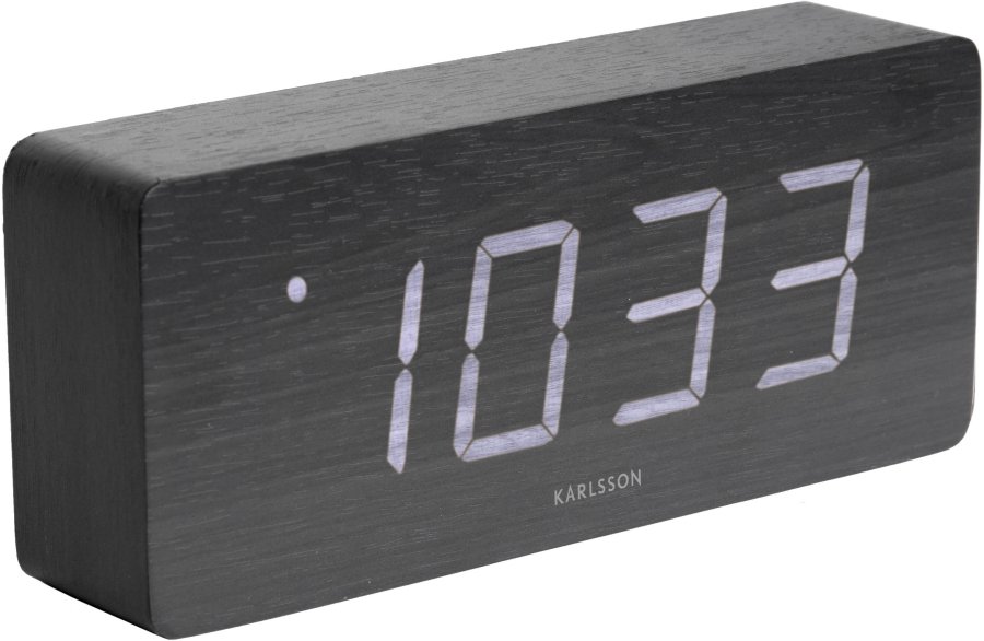 Budíky Karlsson Designový LED budík - hodiny KA5654BK Budíky Karlsson Designový LED budík - hodiny KA5654BK - Hodiny a budíky Budíky