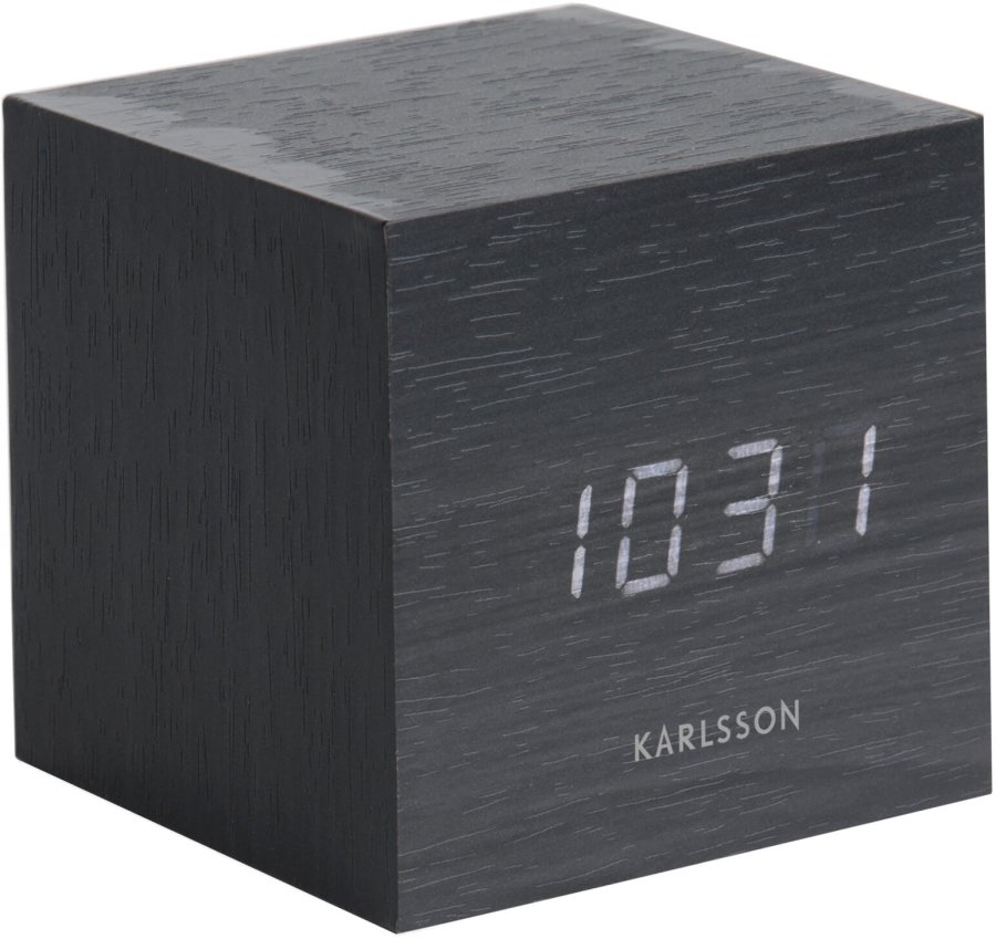 Budíky Karlsson Designový LED budík - hodiny KA5655BK Budíky Karlsson Designový LED budík - hodiny KA5655BK - Hodiny a budíky Budíky