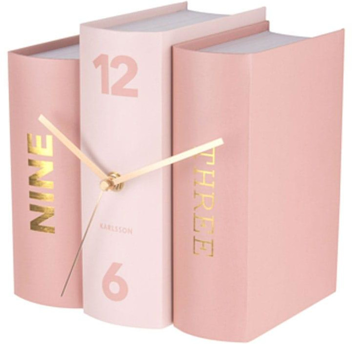 Budíky Karlsson Designové stolní hodiny - Books KA5730 - Hodiny a&nbsp;budíky Budíky