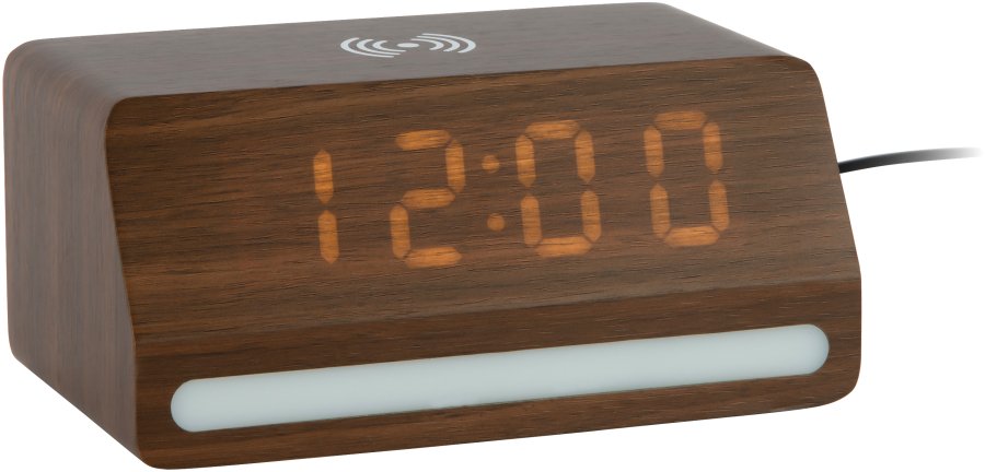 Budíky Karlsson LED hodiny-budík 6078BK Karlsson s&nbsp;nabíječkou 6078DW - Hodiny a&nbsp;budíky Budíky