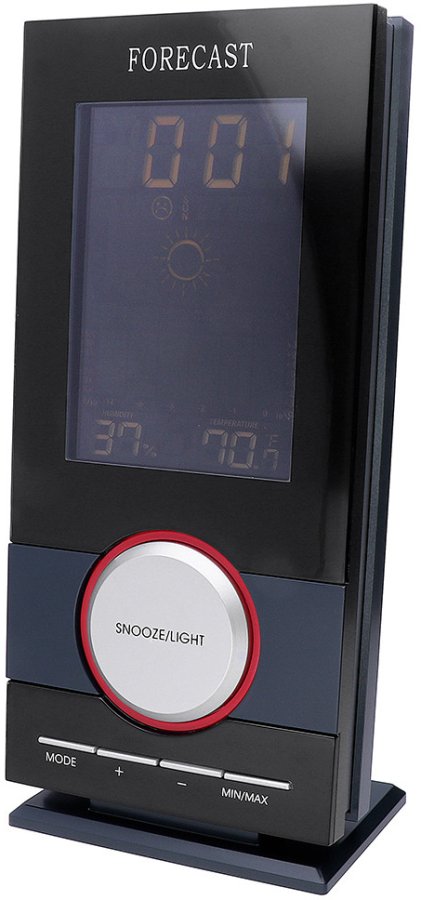 Budíky MPM Quality Digitální budík Forecast s&nbsp;teploměrem a&nbsp;vlhkoměrem C02.2596.9092 - Hodiny a&nbsp;budíky Budíky