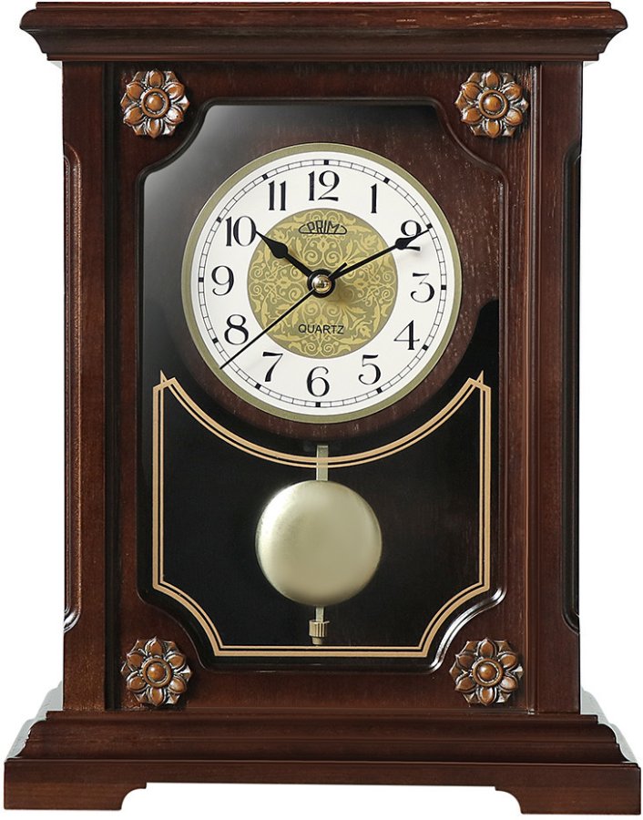 Budíky Prim Stolní hodiny Retro Lotus s&nbsp;kyvadlem E08P.4314.54 - Hodiny a&nbsp;budíky Budíky