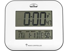 Meteostanice Bentime Rádiem řízené hodiny/budík s teploměrem a vlhkoměrem H17-ET843W