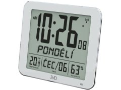 Meteostanice JVD Rádiem řízené digitální hodiny s budíkem DH9335.1