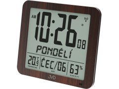 Meteostanice JVD Rádiem řízené digitální hodiny s budíkem DH9335.2