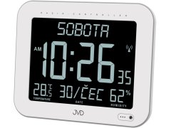 Meteostanice JVD Rádiem řízené digitální hodiny s budíkem DH9362.1