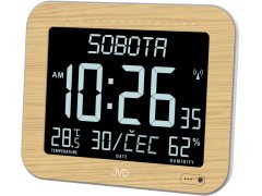 Meteostanice JVD Rádiem řízené digitální hodiny s budíkem DH9362.2