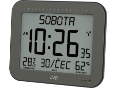 Meteostanice JVD Rádiem řízené digitální hodiny s budíkem DH9363.1