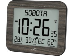 Meteostanice JVD Rádiem řízené digitální hodiny s budíkem DH9363.2