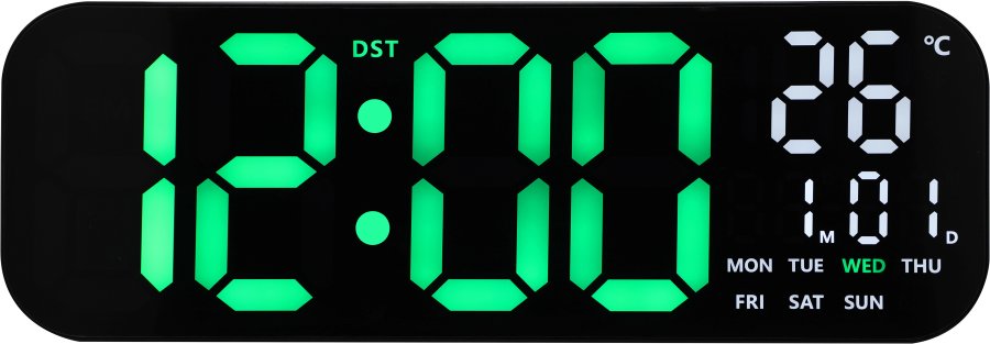 Meteostanice JVD Digitální nástěnné hodiny DH9016.2