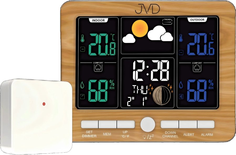 Meteostanice JVD Rádiem řízená meteorologická stanice RB6685.2