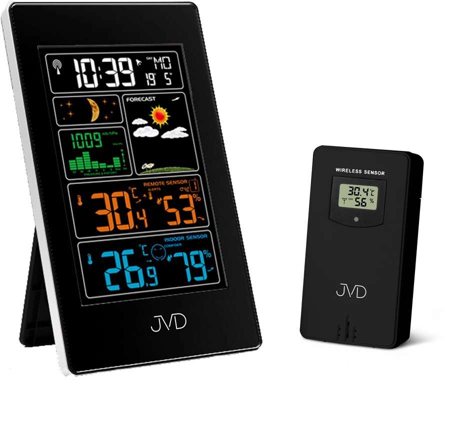 Meteostanice JVD Rádiem řízená meteorologická stanice RB3389