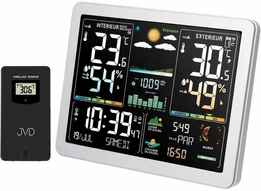 Meteostanice JVD Rádiem řízená meteorologická stanice RB3568