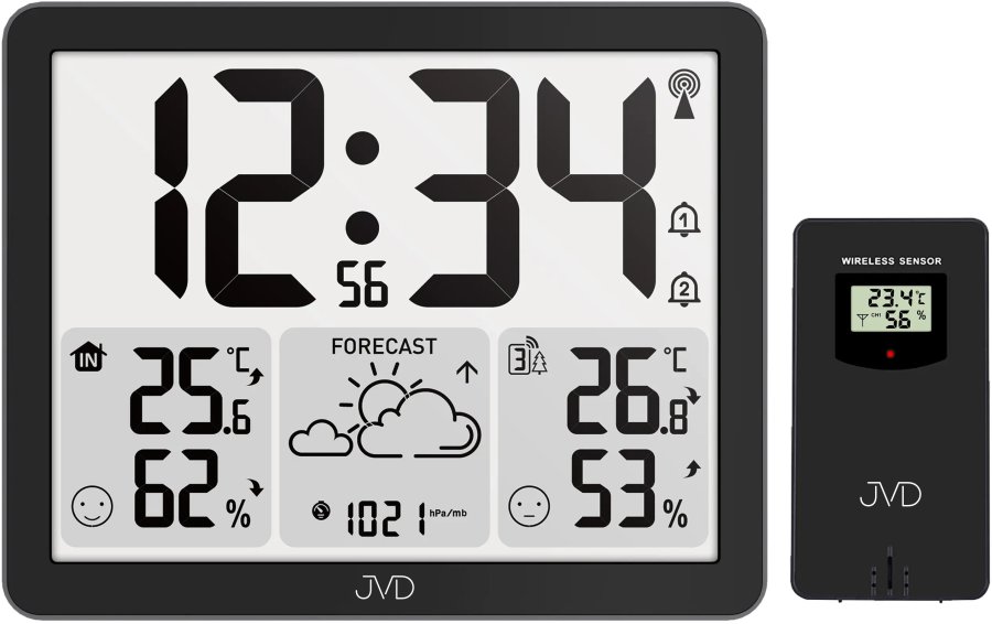 Meteostanice JVD Rádiem řízená meteorologická stanice RB3569