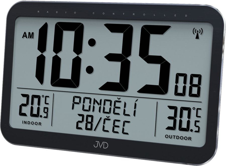 Meteostanice JVD Rádiem řízené hodiny RB9385