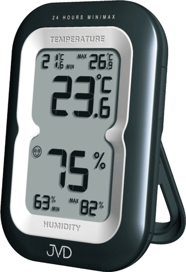 Meteostanice JVD Digitální teploměr s&nbsp;vlhkoměrem T9230.1 - Hodiny a&nbsp;budíky Meteostanice