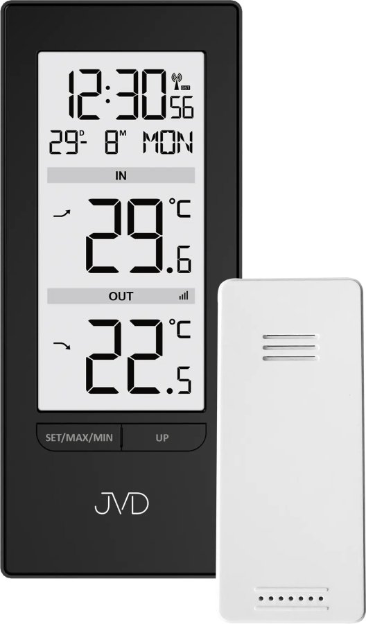 Meteostanice JVD Digitální hodiny s&nbsp;teploměrem T3348.1 - Hodiny a&nbsp;budíky Meteostanice