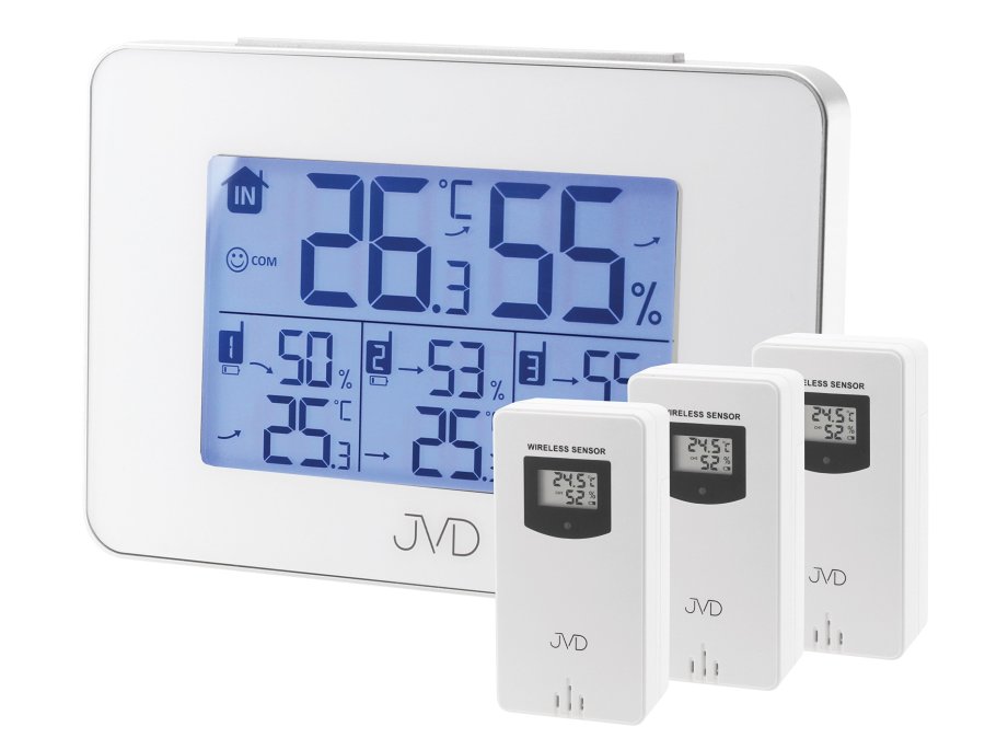 Meteostanice JVD Teploměr T3364.1 - Hodiny a&nbsp;budíky Meteostanice