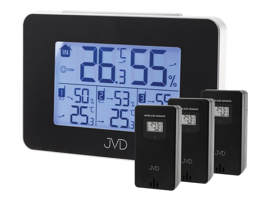 Meteostanice JVD Teploměr T3364.2 - Hodiny a&nbsp;budíky Meteostanice