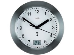 AMS Design Rádiově řízené nástěnné hodiny s&nbsp;teploměrem 5925 7464926