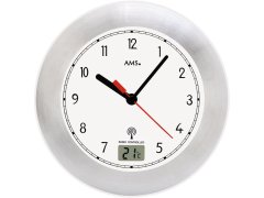 Nástěnné hodiny AMS Design Rádiově řízené hodiny s&nbsp;teploměrem 5920