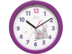 JVD Dětské nástěnné hodiny HP612.D Purple 7344030