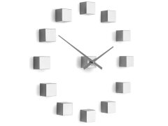 Nástěnné hodiny Future Time Nalepovací hodiny Cubic Silver FT3000SI