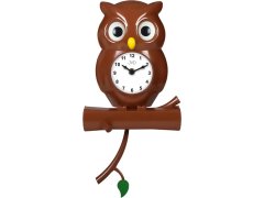 Nástěnné hodiny JVD Designové dětské hodiny - Sova HE21.3