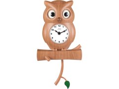 Nástěnné hodiny JVD Designové dětské hodiny - Sova HE21.5