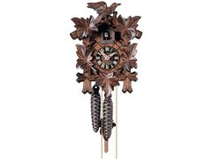 Nástěnné hodiny JVD Ručně řezané kukačky Hönes s&nbsp;jednodenním strojkem K100P