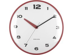 Karlsson Designové nástěnné hodiny 6028RD 7474413