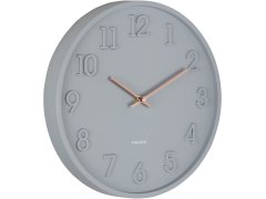 Karlsson Designové nástěnné hodiny 6041GY 7474394